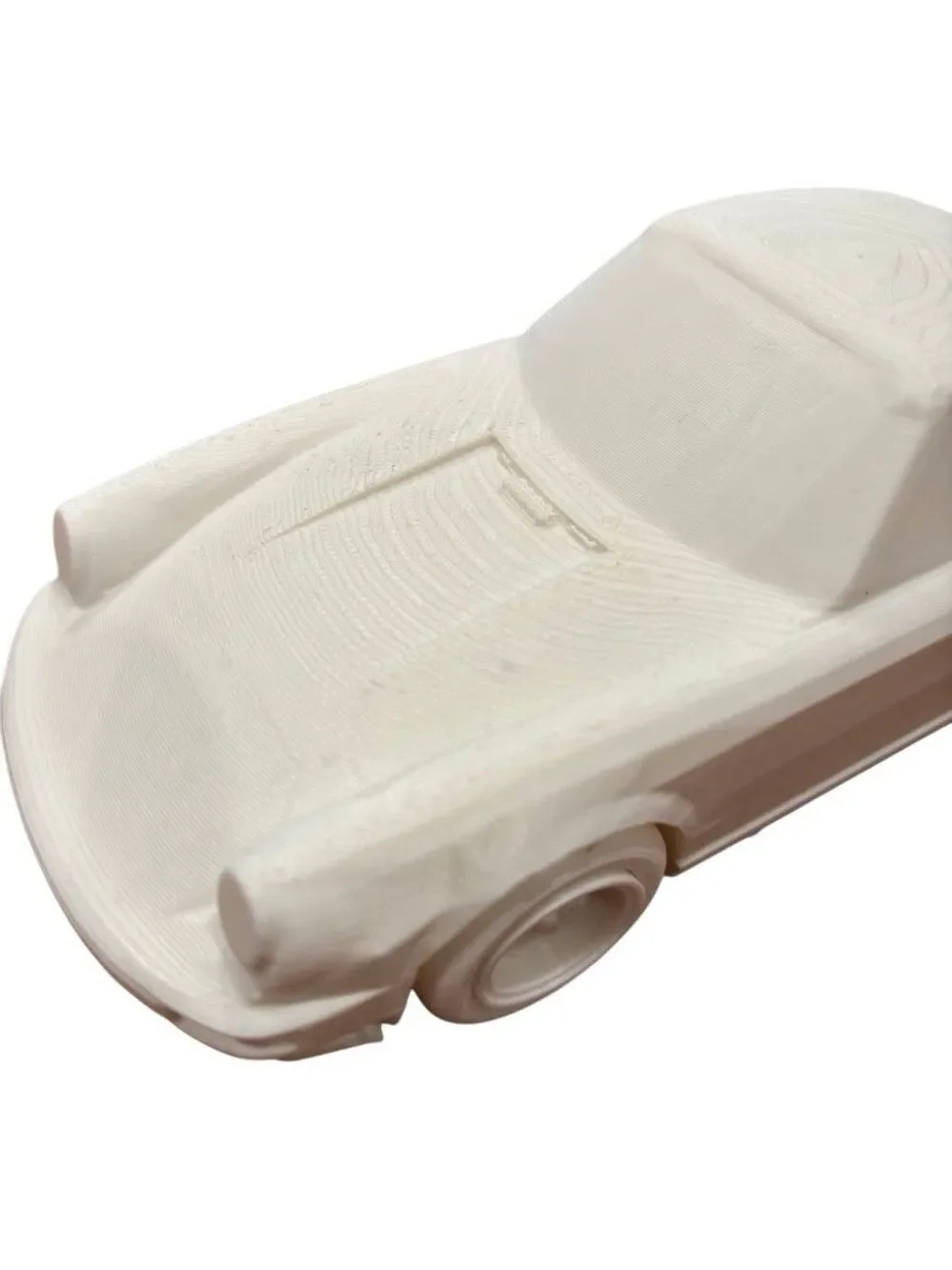 Porsche 911 Plastic Model Kit Unassembled Unpainted White Car Parts on Sprue
